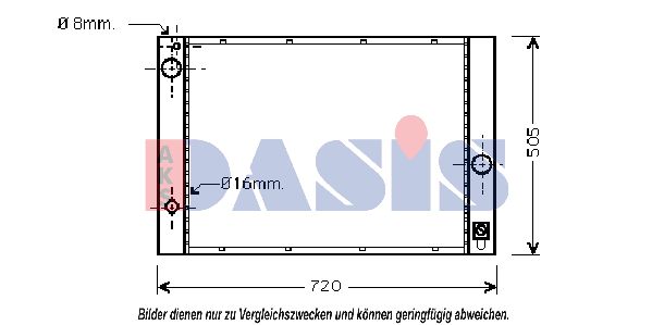 AKS DASIS Jäähdytin,moottorin jäähdytys 051005N